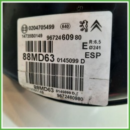 Servofreno Pompa Freni Depressore BOSCH 0204705499 CITROEN DS3 CABRIO 1.6 9672460980