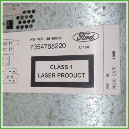 Autoradio FORD KA CCU 1.2 8V 1800928 2008 2017 FORD 7354765220