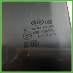 Cristallo Laterale Scendente Posteriore Sinistro SX KIA RIO 3a Serie 5 Porte 83410H8130 2015 2017 KAC Korea Autoglass