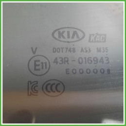 Cristallo Laterale Fisso Posteriore Sinistro SX KIA RIO 3a Serie 5 Porte 83417H8130 2015 2017 KAC Korea Autoglass