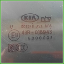 Cristallo Laterale Fisso Posteriore Destro DX KIA RIO 3a Serie 5 Porte 83427H8130 2015 2017 KAC Korea Autoglass