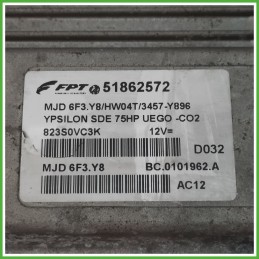Centralina Motore Iniezione ECU MAGNETI MARELLI MJD6F3.Y8 LANCIA YPSILON TI 1.3 MJT 55kw 51862572 2008 2013