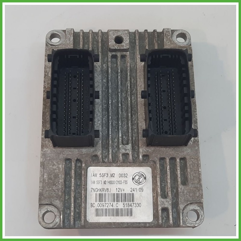 Centralina Motore Iniezione ECU MAGNETI MARELLI IAW5SF3.M2 FIAT GRANDE PUNTO 3X 1.4 57kw 51847330 2009 2014
