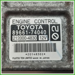 Centralina Motore Iniezione ECU FUJITSU 212000-4830 TOYOTA iQ 1.0 50kw 8966174040 2009 2014