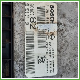 Centralina Motore Iniezione ECU BOSCH 0281010707 PEUGEOT 206 1.4 50kw 9653197180 1998 2009