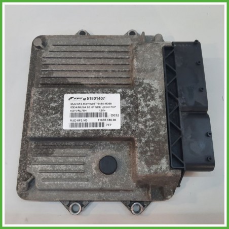 Centralina Motore Iniezione ECU MAGNETI MARELLI MJD6F3.M3 LANCIA MUSA TG 1.3 16V 66kw 51801407 2004 2008