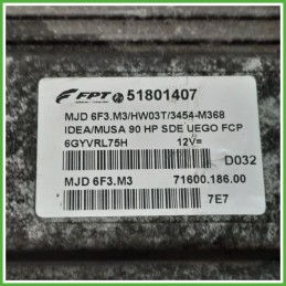 Centralina Motore Iniezione ECU MAGNETI MARELLI MJD6F3.M3 LANCIA MUSA TG 1.3 16V 66kw 51801407 2004 2008