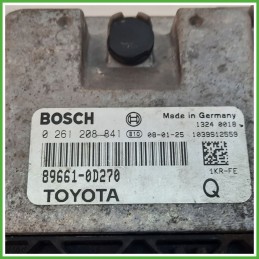 Centralina Motore Iniezione ECU BOSCH 0261208841 TOYOTA YARIS 1.0 12V 51kw 89661-0D270 2005 2012