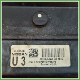 Centralina Motore Iniezione ECU HITACHI U3 NISSAN MICRA K12E 1.2 16V 59kw MEC32-40 2002 2009