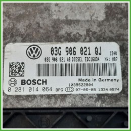 Centralina Motore Iniezione ECU BOSCH 0281014064 VOLKSWAGEN GOLF 1K 1.9 TDI 77kw 03G906021QJ 2003 2009