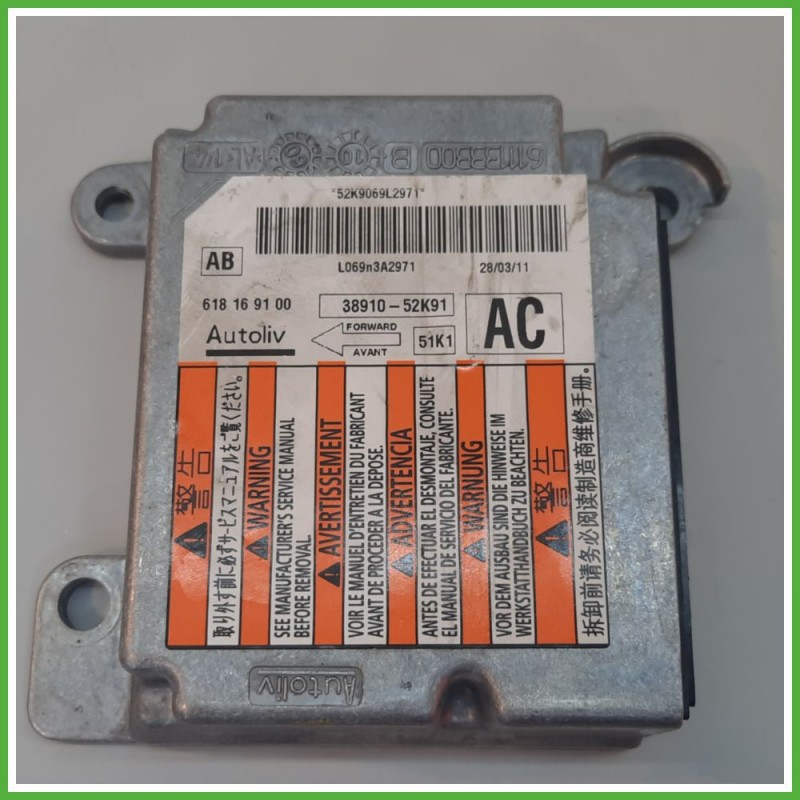 Centralina Airbag AUTOLIV 6181691 SUZUKI SPLASH 1.0 39910-52K91 2008 2015