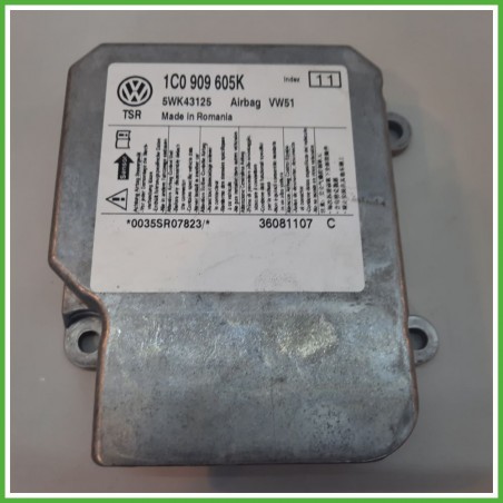 Centralina Airbag CONTINENTAL 5WK43125 VOLKSWAGEN FOX 5Z 1.2 1C0909605 2005 2011