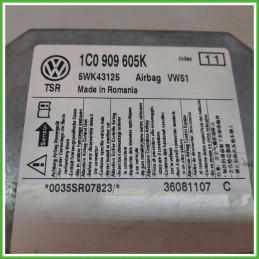 Centralina Airbag CONTINENTAL 5WK43125 VOLKSWAGEN FOX 5Z 1.2 1C0909605 2005 2011