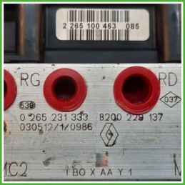 Centralina ABS Modulo Pompa BOSCH 0265800316 0265231333 RENAULT CLIO 2a Serie Originale Usato