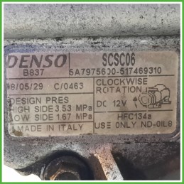 Compressore Clima AC Aria Condizionata DENSO SCS06 FIAT 500 3P 517469310