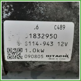 Motorino Avviamento HITACHI S114.943 FIAT 500 3P 51832950