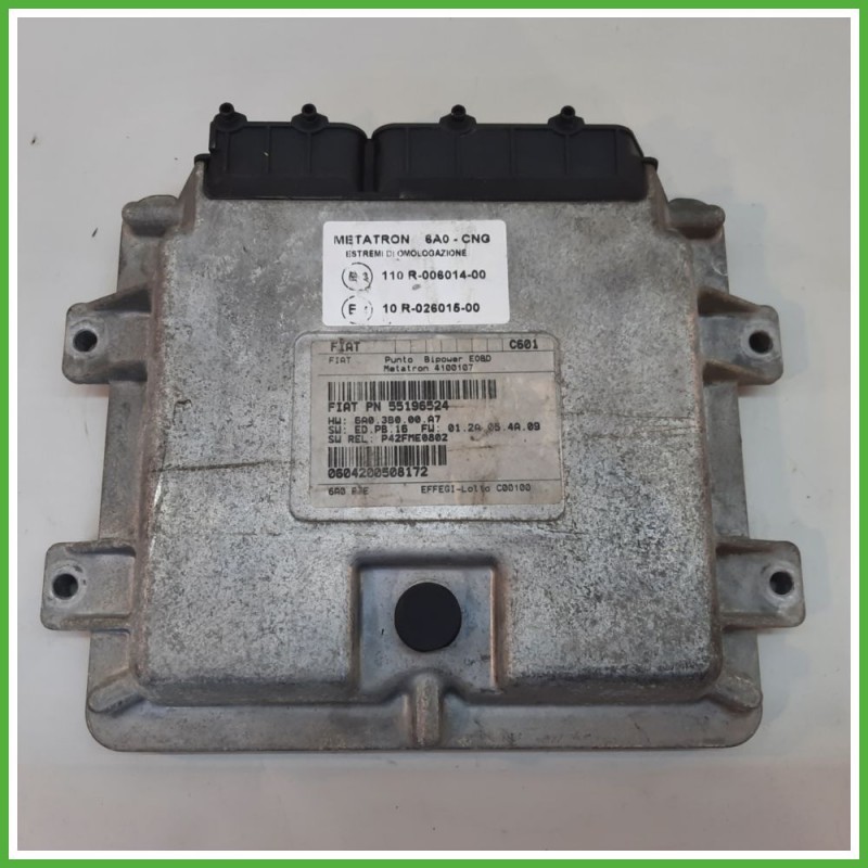 Centralina Motore Iniezione GAS METATRON 4100107 FIAT PUNTO 2U 1.2 8V 44kw 55196524 2003 2007