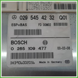 Centralina Controllo Elettronico Stabilita ESP+BAS BOSCH 0265109477 MERCEDES-BENZ Classe A W168 CDI A0295454232 1997 2001
