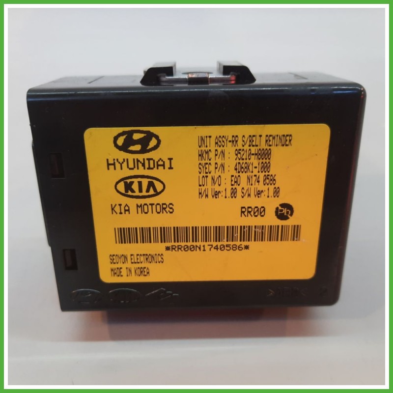Centralina Promemoria Cinture Sicurezza HYUNDAI 4D68K1-1000 KIA RIO 3a Serie 1.4 95210H8000 2015 2017