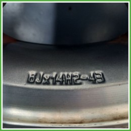 Cerchio Singolo in Lega LANCIA Y (dal 01/1996 al 10/2000) 14 pollici 14" 6.0J 4x98 ET 43 originale usato al pz