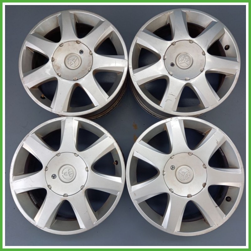 Cerchi in Lega TOYOTA AVENSIS (dal 04/2003 al 04/2009) 16 pollici 16" 6.5J 5x114.3 ET 45 4pz originali usati
