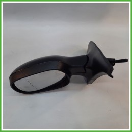 Specchio Specchietto Retrovisore Sinistro SX GOFFRATO RENAULT CLIO 2a Serie 2001 2010 Originale Usato