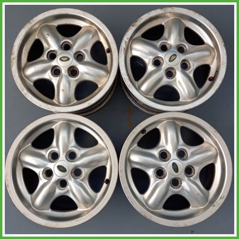 Cerchi in Lega LAND ROVER FREELANDER (dal 02/1998 al 08/2002) 16 pollici 16" 7.0J 5x114.3 ET 57 4pz originali usati