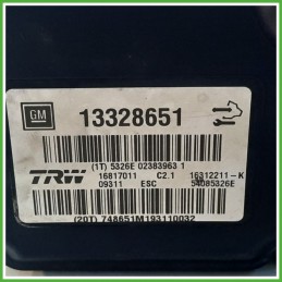 Centralina ABS Modulo Pompa TRW 16817011 13328651 OPEL INSIGNIA G09 Originale Usato