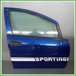 Porta Portiera Sportello Anteriore Destra DX BLU FIAT GRANDE PUNTO 2Y Berlina 2005 2008 Originale Usato