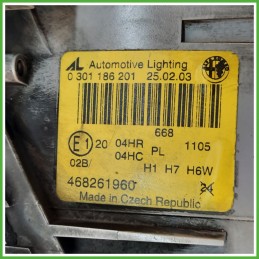 Faro Fanale Proiettore Anteriore Sinistro SX AUTOMOTIVE LIGHTING 0301186201 ALFA ROMEO 147 W8 468261960 Usato