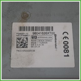 Autoradio CITROEN C3 A51 1.4 9804626XT00 2013 2017 CONTINENTAL A2C37498601