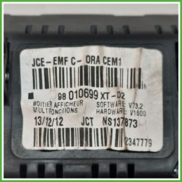 Display Indicatore Multifunzionale CITROEN C3 A51 1.4 98010699XT02 2013 2017 JOHNSON CONTROLS MS137873