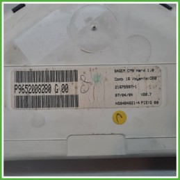 Quadro strumenti contachilometri tachimetro SAGEM 216775591-1 CITROEN C2 1.4 9652008280