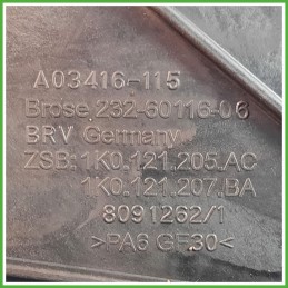 Elettroventola Radiatore Motore BROSE 232-60116-06 VOLKSWAGEN GOLF 5K/AJ 1.2 TS 1K0121205AC CBZ 2008 2012