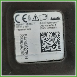 Cintura di Sicurezza Posteriore Destro DX (Lato Passeggero) BMW Serie 1 5P F40 72117456278 2019 AUTOLIV 0589-P1-00277