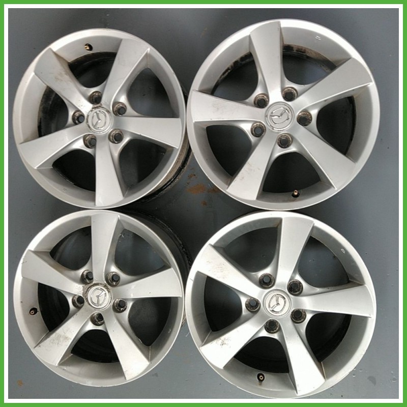 Cerchi in Lega MAZDA Mazda 3 (dal 10/2003 al 08/2006) 16 pollici 16" 6.5J 5x114.3 ET 52.5 4pz originali usati