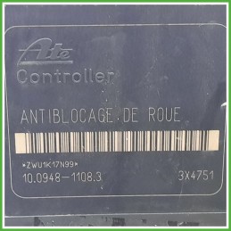 Centralina ABS Modulo Pompa ATE 10.0948-1108.3 10.0204-0194.4 PEUGEOT 206 Originale Usato