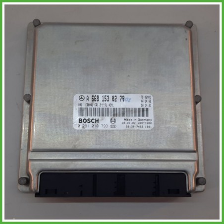 Centralina Motore Iniezione ECU BOSCH 0281010793 MERCEDES-BENZ Classe A W168 CDI 70kw A6681530279 2001 2004