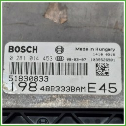 Centralina Motore Iniezione ECU BOSCH 0281015453 FIAT BRAVO 3L 1.6 77kw 51830833 2007 2010