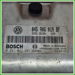 Centralina Motore Iniezione ECU BOSCH 0281011241 VOLKSWAGEN POLO 9N 1.4 TDI 55kw 04590619BF 2001 2005
