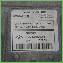 Centralina Motore Iniezione ECU DELPHI R041C0664 RENAULT CLIO 2a Serie 1.5 dCi 48kw 8200303619 2001 2010