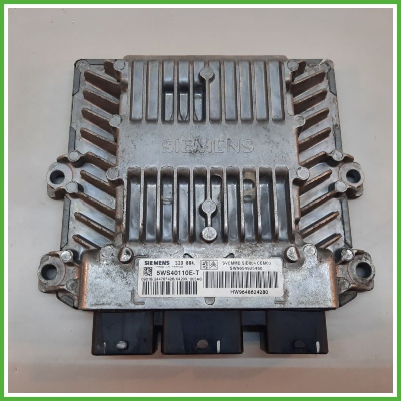 Centralina Motore Iniezione ECU SIEMENS 5WS40100E-T CITROEN C3 1a Serie 1.4 50kw 9648624280 2002 2005