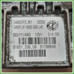 Centralina Motore Iniezione ECU MAGNETI MARELLI IAW5SF3.M1 FIAT GRANDE PUNTO 2Y 1.2 48kw 51798649 2005 2008