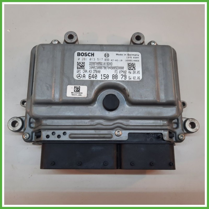 Centralina Motore Iniezione ECU BOSCH 0281013517 MERCEDES-BENZ Classe A W/C169 CDI 80kw A6401508879 2004 2013