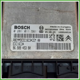 Centralina Motore Iniezione ECU BOSCH 0281011561 CITROEN C5 1.6 16V 80kw 9658945380 2004 2008