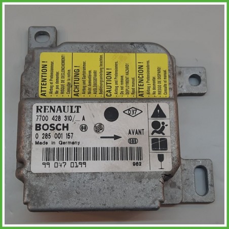 Centralina Airbag BOSCH 0285001157 RENAULT CLIO 2a Serie 1.2 7700428310 1998 2001