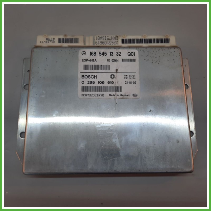 Centralina Controllo Elettronico Stabilita ESP+HBA BOSCH 0265109619 MERCEDES-BENZ Classe A W168 1685451332 2001 2004