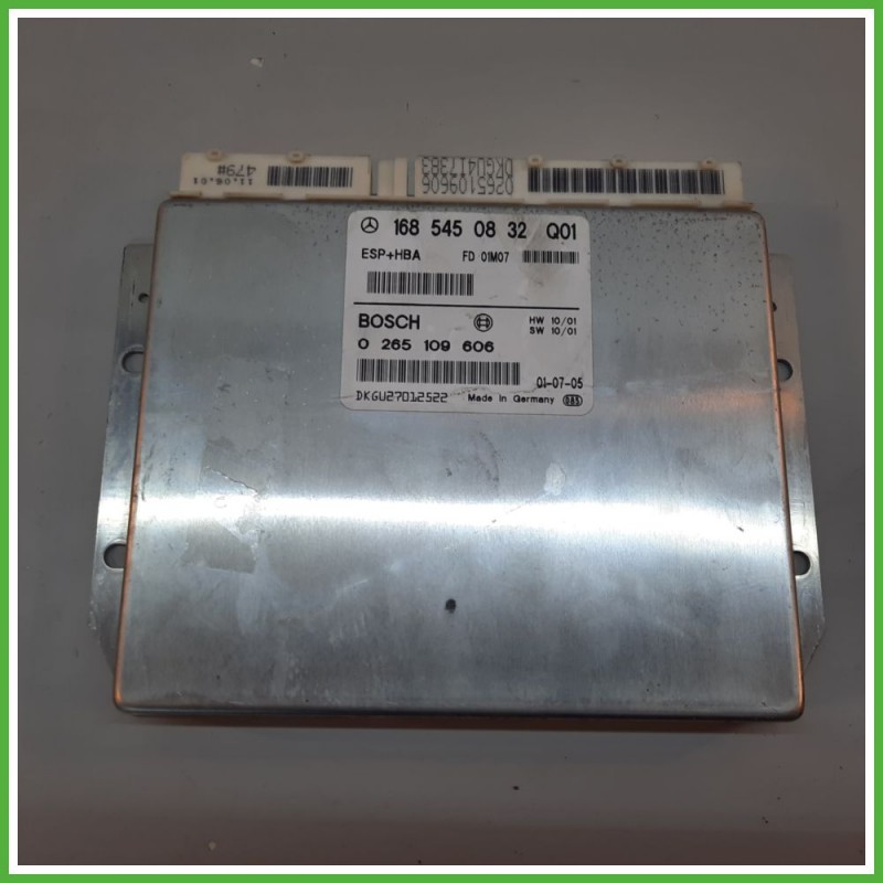 Centralina Controllo Elettronico Stabilita ESP+HBA BOSCH 0265109606 MERCEDES-BENZ Classe A W168 A1685450832 2001 2004