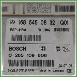 Centralina Controllo Elettronico Stabilita ESP+HBA BOSCH 0265109606 MERCEDES-BENZ Classe A W168 A1685450832 2001 2004
