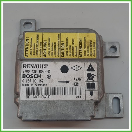 Centralina Airbag BOSCH 0285001157 RENAULT CLIO 2a Serie 1.2 7700428310 1998 2001